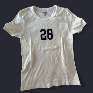 Brandy Melville white graphic tee